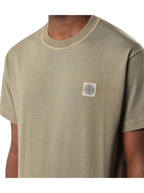 T-shirt a manica corta in jersey di cotone Stone Island | L2S15 2100026 S0057V015G MILITARY GREEN